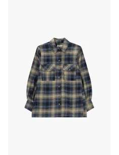 Plaid Blouse With Chest Pockets And Cuffs Dixie