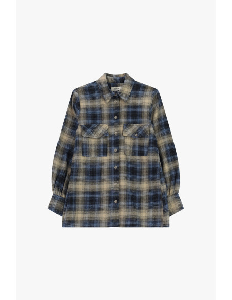 Camicia A Quadri Con Tasche Sul Petto E Polsini Dixie