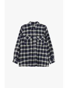 Plaid Blouse With Chest Pockets And Buttons Dixie