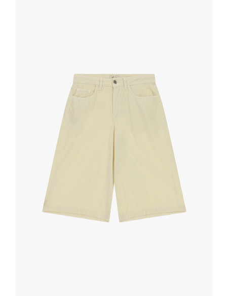 Dixie - Butter Corduroy Knee-Length Shorts with Pockets