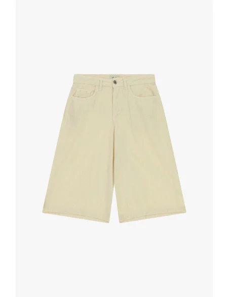 Dixie - Butter Corduroy Knee-Length Shorts with Pockets