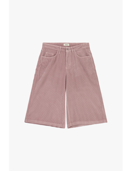 Knee-Length Corduroy Shorts with Pockets Dixie - Pink