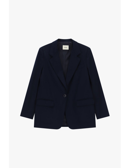 Single-Breasted Blazer with Flap Pockets Dixie