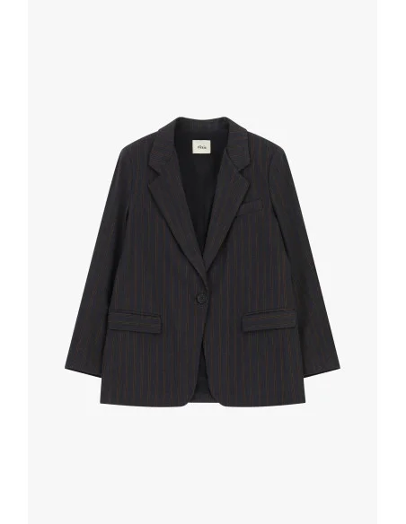 Blazer rayé avec poches passepoilées Dixie