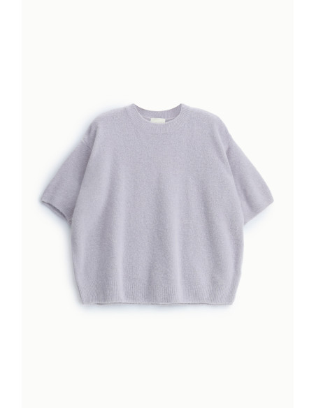 Soft-Fit Short-Sleeve Crew-Neck Sweater Dixie - Pearl White