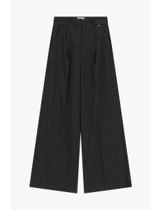 High-Waisted Striped Palazzo Trousers Dixie