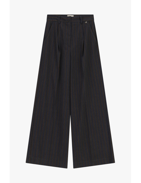 High-Waisted Striped Palazzo Trousers Dixie