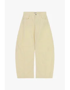 Pantalon palazzo en velours côtelé avec poches Dixie - Beurre