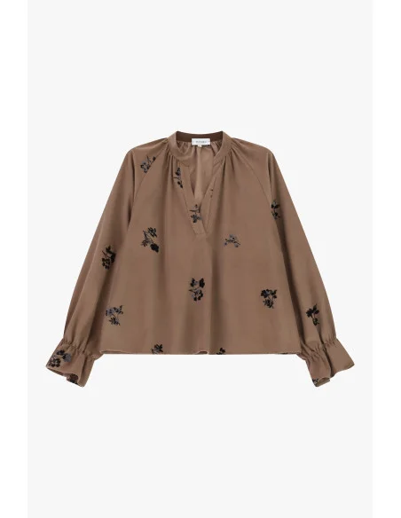 Blusa Con Motivo Floreale E Maniche Ampie Please