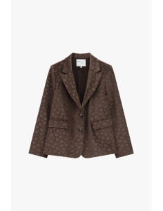 Blazer imprimé animalier à deux boutons Please 2