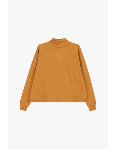 Crew-Neck Sweater with Ribbed Trim Please