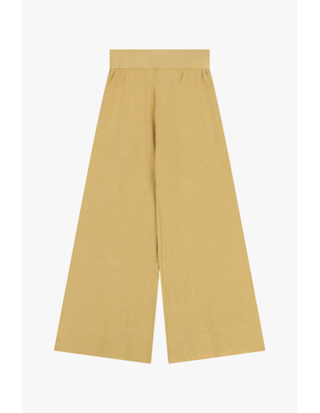 High-Waisted Palazzo Trousers with Wide Legs Please - Mustard
