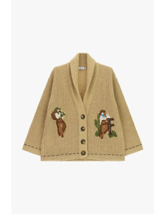 Cardigan à boutons et motifs western Please