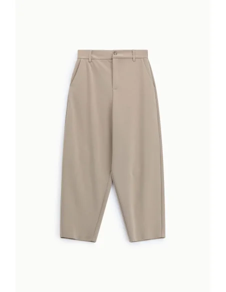 Pantalon droit en molleton avec poches chino Please