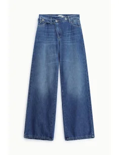 Jeans Ampi Con Vita Alta E Cintura Asimmetrica Please 2