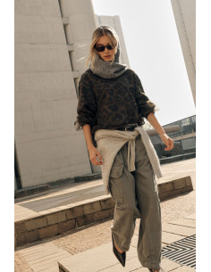 Palazzo Trousers with Large Pockets and Adjustable Hem Please 2