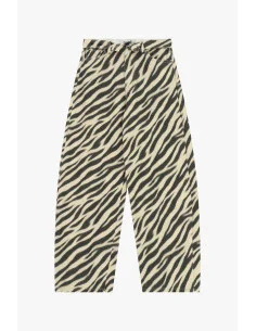 Pantalon palazzo imprimé zèbre taille haute Please