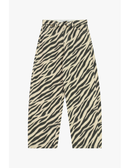 High-Waisted Zebra Print Palazzo Trousers Please