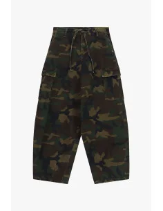 Pantalon cargo ample à imprimé camouflage Please