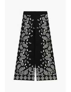 Pantalon palazzo à motif paisley contrastant Please