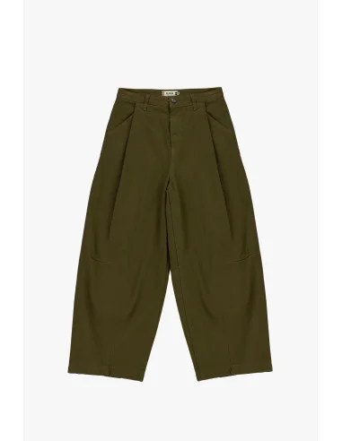 Pantalon palazzo taille haute à pinces Please - Kaki