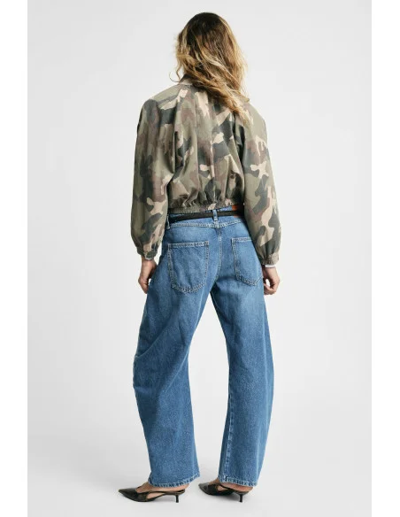 Jean tapered à jambe extra-large avec coutures Please