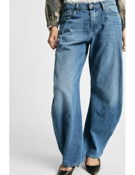 Jean tapered à jambe extra-large avec coutures Please