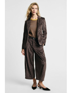 Please High-Waisted Jacquard Palazzo Trousers - Vestiti Firmati Lif...