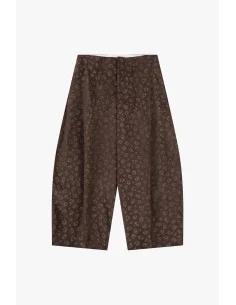 High-Waisted Jacquard Palazzo Trousers Please 2