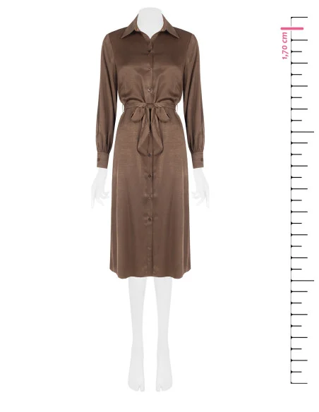 Rinascimento Dress - Mud-colored