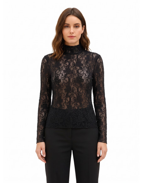 Top / T-shirt Rinascimento - Noir