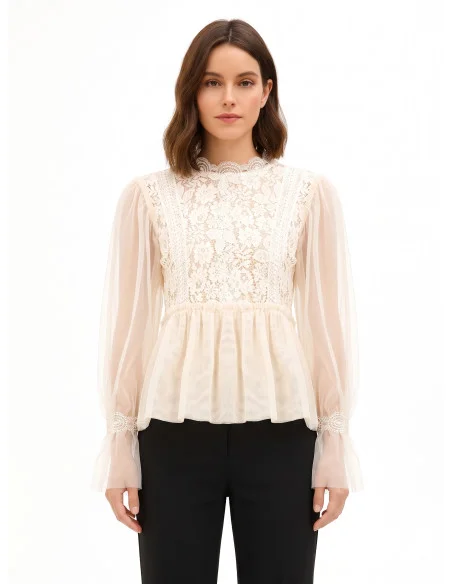 Blouse / Shirt Rinascimento - Ivory