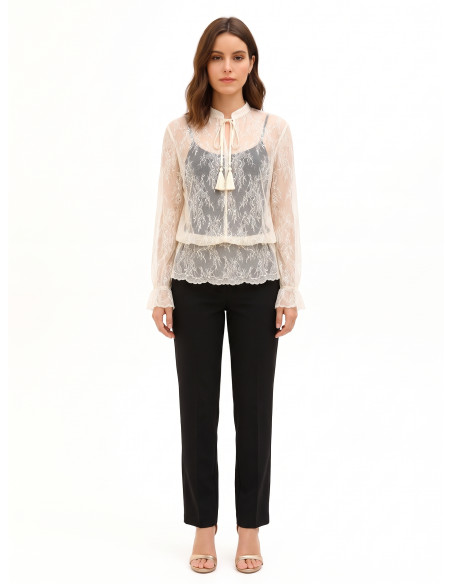 Blusa / Camicia Rinascimento - Panna Bianco