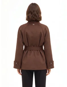 Coat / Trench Coat Rinascimento - Dark Brown 2