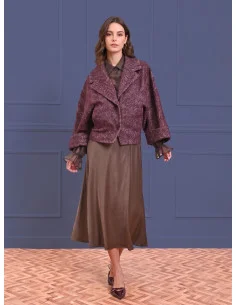 Coat / Trench Coat Rinascimento - Bordeaux 2