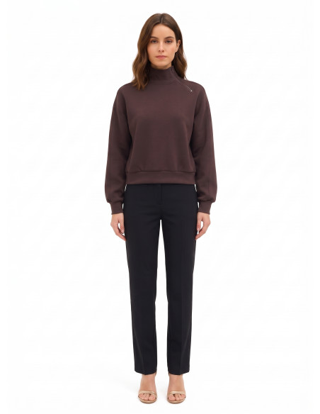 Sweat-shirt Rinascimento - Marron foncé
