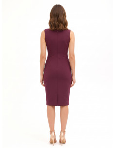 Robe fourreau à décolleté cœur et boucle logo RR à la taille Rinascimento 2