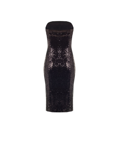 Robe fourreau recouverte de paillettes Rinascimento