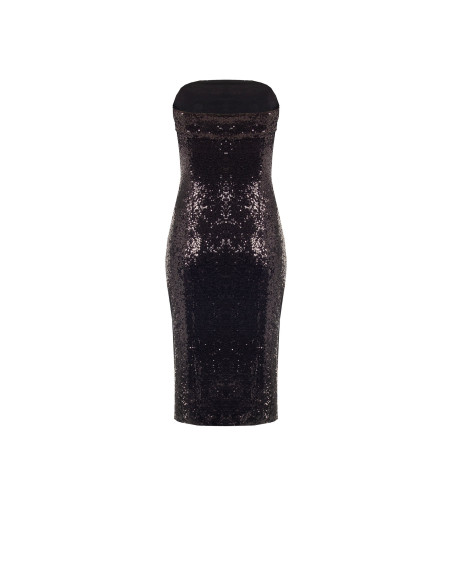 Robe fourreau recouverte de paillettes Rinascimento