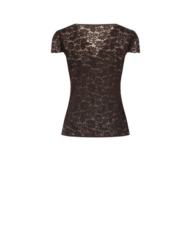 Top In Pizzo Chantilly Con Scollo A V Rinascimento