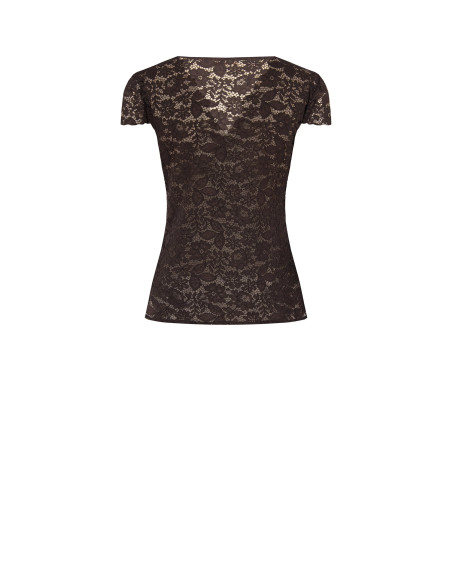 Top In Pizzo Chantilly Con Scollo A V Rinascimento