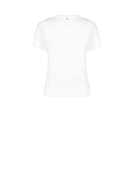 Cotton T-Shirt With Tartan Bow Print Embellished With Rhinestones Rinascimento