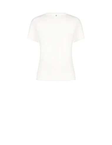 Regular-Fit Cotton T-Shirt with Christmas Tree and Rhinestone Print Rinascimento