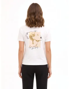 Regular-Fit Cotton T-Shirt with Rinascimento Face Foil Print 2