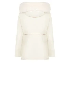 Padded Parka-Style Coat with Hood and Removable Faux Fur Rinascimento 2