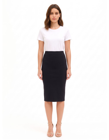 Rinascimento Ribbed Knit Midi Skirt