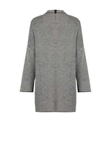 Long cardigan ouvert à motif chevron Rinascimento