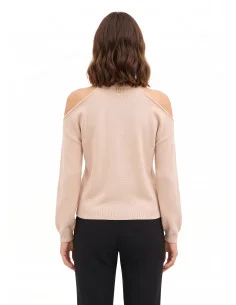 Lightweight Viscose-Blend Sweater with Shoulder Cut-Outs Rinascimento 2