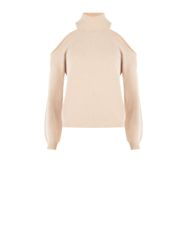 Lightweight Viscose-Blend Sweater with Shoulder Cut-Outs Rinascimento