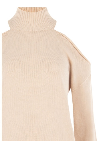 Lightweight Viscose-Blend Sweater with Shoulder Cut-Outs Rinascimento